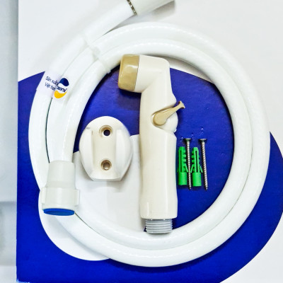 Vòi xịt vệ sinh WC bằng nhựa BEONX màu trắng, đuôi ren 21mm