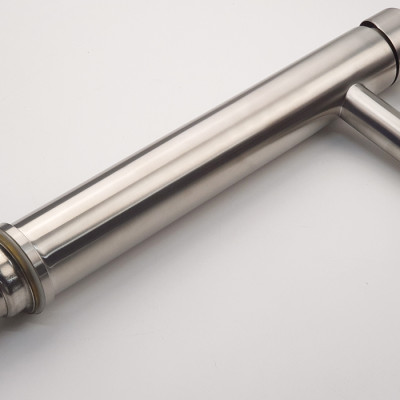 Vòi lavabo điếu nóng lạnh, Inox SUS 304 Eurolife EL-T022 ( Trắng vàng )