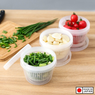 Bộ hộp đựng thực phẩm có giá lót NAKAYA W/S 500ml - Hàng nội địa Nhật Bản (#Made in Japan) |K340|