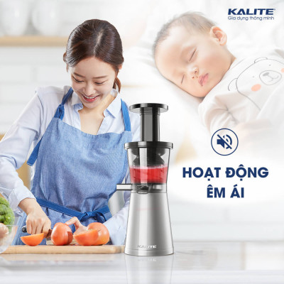 Máy Ép Trái Cây, Máy Ép Chậm Mini KALITE KSJ4411 Tiêu Chuẩn Châu Âu Dung Tích 200 ML Công Suất 200 W - Hàng Chính Hãng