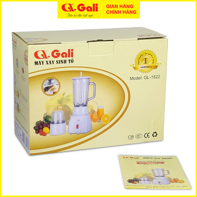 Máy xay sinh tố Gali 3in1, đa chức năng xay các loại sinh tố, rau củ quả, làm sữa hạt, xay các loại thực phẩm, gia vị, hàng chính hãng, bảo hành 12 tháng Gali