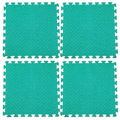 Bộ 4 tấm Thảm xốp trải sàn cho bé ECOBABY, thảm xốp eva đạt tiệu chuẩn Mỹ và Châu Âu - kích thước 1 tấm 60x60cm, độ dày 1cm - màu xanh ngọc