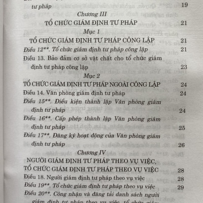 Sách-  Luật Gám Định Tư Pháp ( Hiện hành) ( sửa đổi, bổ sung năm 2018,2020)