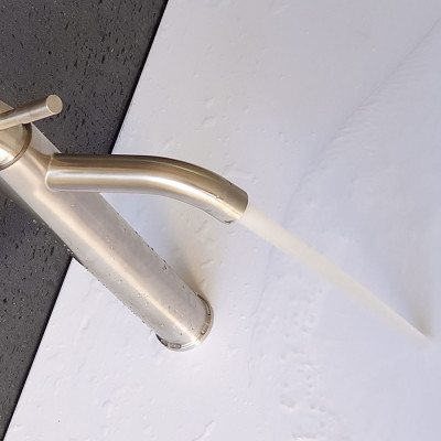 Vòi lavabo điếu nóng lạnh, Inox SUS 304 Eurolife EL-T022 ( Trắng vàng )