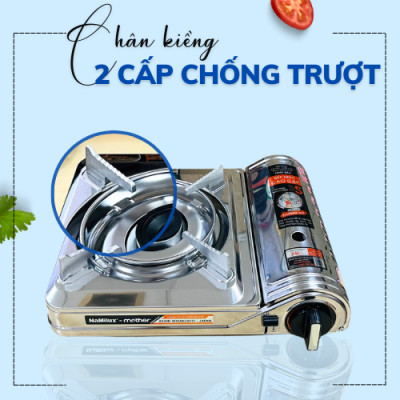 Bếp Gas Mini Cao Cấp Ngắt Gas An Toàn 2S │Giải Pháp Chống Nổ Lon Gas│Công Suất 2.6 Kw (2.200 kcal/giờ)│Hàng Chính Hãng