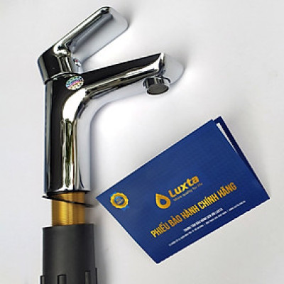 Vòi Lavabo Đồng Thau Mạ Crome Nóng Lạnh LUXTA L1220