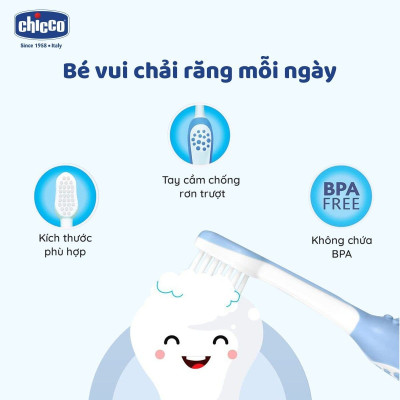 Bàn chải đánh răng cho bé Chicco 6M+