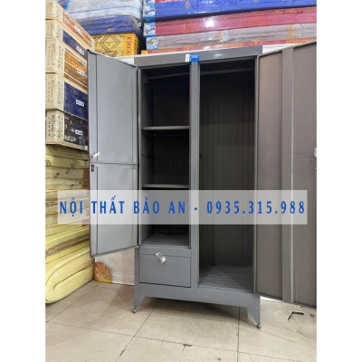 Tủ sắt quần áo ngang 0.9m x cao 1m8 GIÁ SINH VIÊN