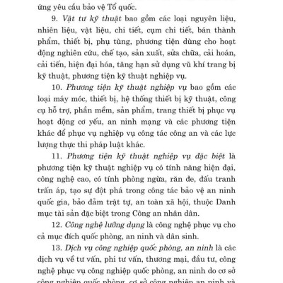 Luật công nghiệp quốc phòng , an ninh và động viên công nghiệp 2024 - bàn in 2024
