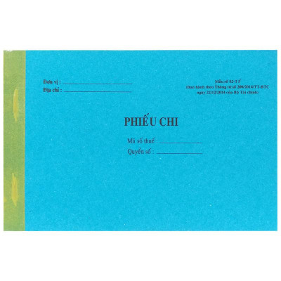 Phiếu Chi 3 Liên