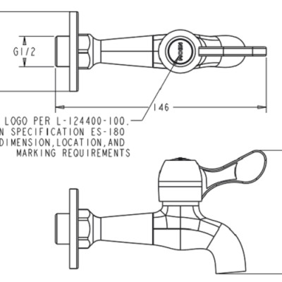 Vòi Xả Lạnh MOEN 9010-30 (HÀNG CHÍNH HÃNG)