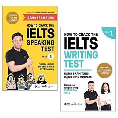 Combo How To Crack The Ielts Speaking + Writing Test - Vol1 (Bộ 2 Cuốn - Tái Bản Mới Nhất) - Bản Quyền