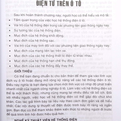 Hệ Thống Điện - Điện Tử Trên Ô Tô Đời Mới (Phần Cơ Bản)