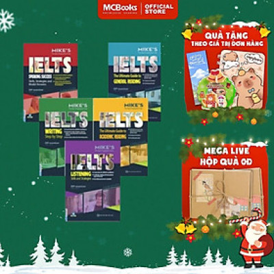 Sách - Ielts Mike - Tài Liệu Tiếng Anh Học Thuật 4 Kỹ Năng Nghe Nói Đọc Viết - Học Kèm App - Mcbooks