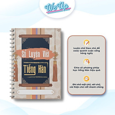 COMBO 5 cuốn: Sổ Ghi Chép - Sổ Luyện Viết Tiếng Hàn