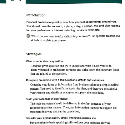 TOEFL iBT Activator Speaking Intermediate (Kèm CD)