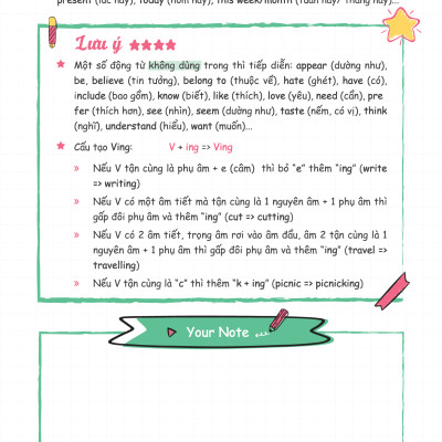 Sổ tay tổng ôn ngữ pháp Tiếng anh Moonbook cỡ A5