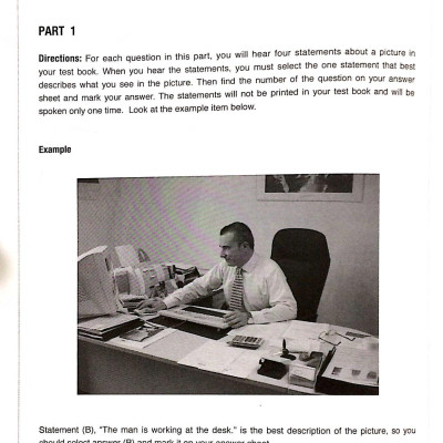 1000 Listening Comprehension Practice Test Items For The New TOEIC Test