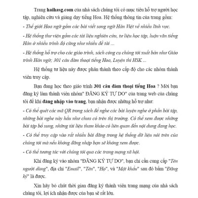 301 Câu Đàm Thoại Tiếng Hoa-khổ nhỏ