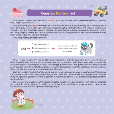 Cùng Con Học Ngữ Âm Tiếng Anh Qua 3 Cấp Độ - Nguyên Âm Dài