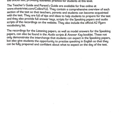 Collins A2  Flyers - Three Practice Tests - Kèm 1 MP3 (Format 2018)