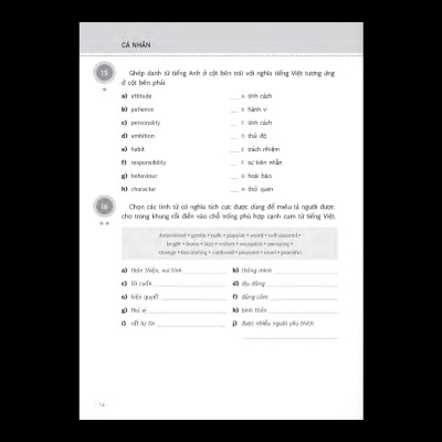 250 Bài Tập Từ Vựng Tiếng Anh - Trình Độ Sơ Cấp Và Trung Cấp (Tái Bản)