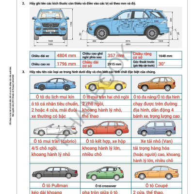 Kỹ Thuật Ô Tô Và Xe Máy Hiện Đại - Bài Tập Có Lời Giải - Phần 1-4 (PB)