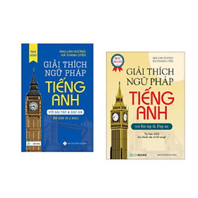 Combo 2 cuốn : Giải Thích Ngữ Pháp Tiếng Anh (Tái Bản 2020)  + Giải Thích Ngữ Pháp Tiếng Anh (Phiên Bản In 2 Màu) 