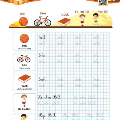 Luyện Viết Chữ Đẹp Từ Vựng Tiếng Anh 1 - Theo Chương Trình Sách Giáo Khoa - MEGA