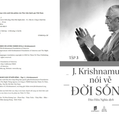 J. Krishnamurti Nói Về Đời Sống (Tập 3)