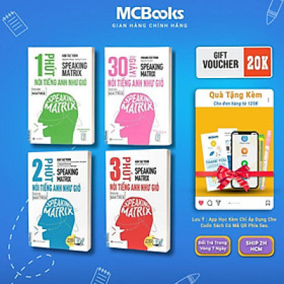 Sách - Combo 4 Cuốn Speaking Matrix – Nói Tiếng Anh Như Gió - MCBooks