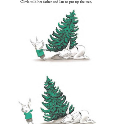 Olivia Helps With Christmas