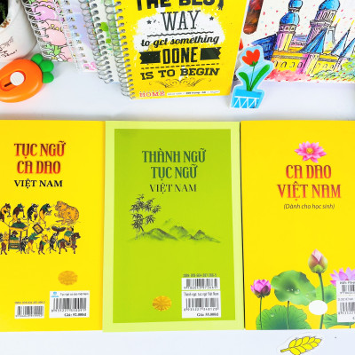 Sách  - Combo 3 cuốn Thành ngữ, tục ngữ và ca dao Việt Nam - ndbooks