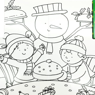 Wipe Clean Colouring Books - Snowman