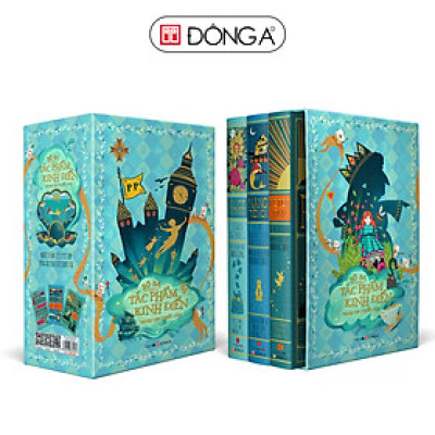 (Bìa cứng, minh họa in màu đẹp tuyệt, nhiều trò chơi tương tác) BOXSET BA TÁC PHẨM KINH ĐIỂN DÀNH CHO THIẾU NHI (Peter Pan, Alice ở xứ sở diệu kì và Alice ở xứ sở trong gương, Nàng tiên cá và những câu chuyện khác) - Đông A