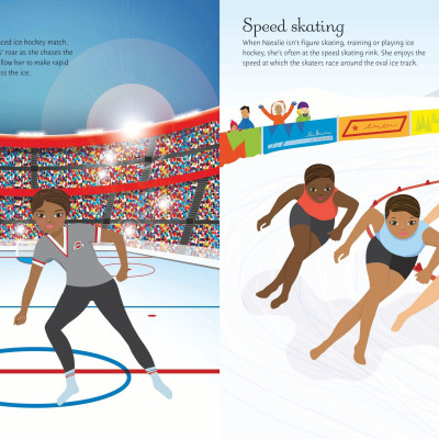 Sticker Dolly Dressing Ice Skaters