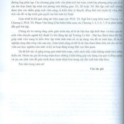 Kỹ Thuật Lập Trình Trong Thủy Khí Ứng Dụng