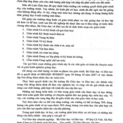 Sách - Giáo Trình Cơ Sở Kỹ Thuật Cắt Gọt Kim Loại Máy Và Dụng Cụ Cắt Gọt Kim Loại Phạm Vi Ứng Dụng (DN)