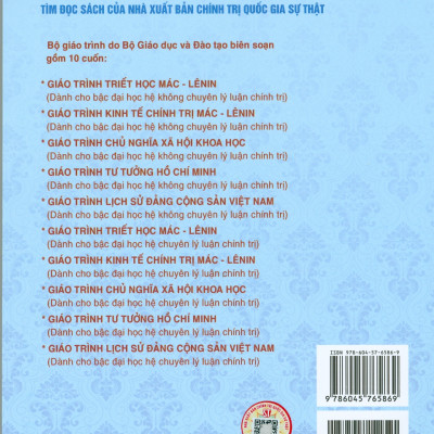 Combo Giáo Trình Kinh Tế Chính Trị Mác - Lênin + Giáo Trình Chủ Nghĩa Xã Hội Khoa Học (Dành Cho Bậc Đại Học Hệ Không Chuyên Lý Luận Chính Trị) - Bộ mới năm 2021