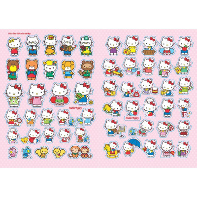 Sách - Bóc Dán Nhanh Tay – Hello Kitty - Bốn Mùa Tươi Đẹp - Minh Thắng