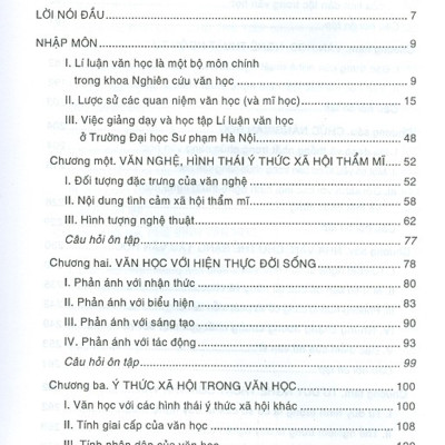 Lí Luận Văn Học - Tập 1 - Văn Học, Nhà Văn, Bạn Đọc (Tái bản năm 2020)