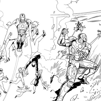 Marvel Super Hero Colouring