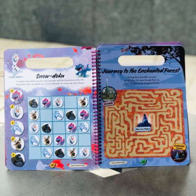 Sách tiếng anh tương tác công chúa băng giá Elsa -  Disney Frozen 2: Wipe-Clean Activities