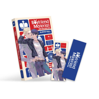 Sách - Boyfriend Material - Bạn Trai Hoàn Hảo - Bản Đặc Biệt - Tặng Kèm Bookmark + Clear Card Selfie
