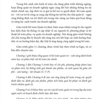 Giáo Trình Kế Toán Quản Trị