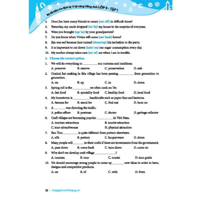 Sách - Global Success - Bộ Đề Kiểm Tra Định Kỳ 4 Kỹ Năng Tiếng Anh Lớp 9 - Có Đáp Án - Tập 1 - Minh Thắng