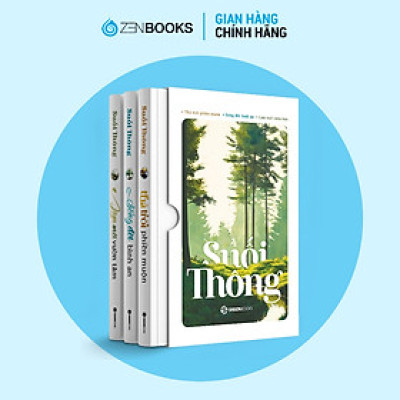 SÁCH - Bộ sách Tác Giả Suối Thông - Làm mới vườn tâm, Sống đời bình an, Thả trôi phiền muộn