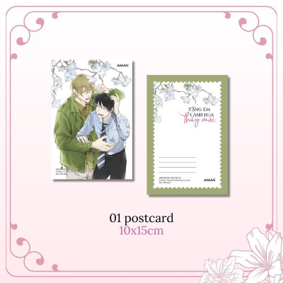 Sách - Tặng Em Cành Hoa Thủy Mộc - Tặng Kèm Photostrip Bookmark Hai Mặt + Postcard + Clearcard