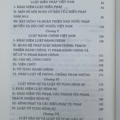 Pháp luật đại cương dùng trong các trường ĐH, CĐ và trung cấp, xuất bản lần 19,  sửa đổi, bổ sung