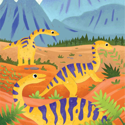 Scratch & Colour Dinosaurs